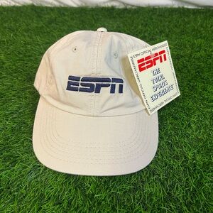 NWT VTG 90s K Products ESPN Baseball Cap Hat Strapback Embroidered Made in USA